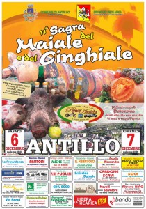 Locandina 11° Sagra del Maiale e del Cinghiale 2011